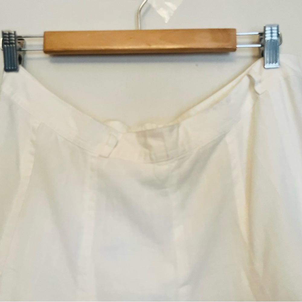Classic Cottage Linen White Maxi A-Line Skirt by Grace Elements Size 12